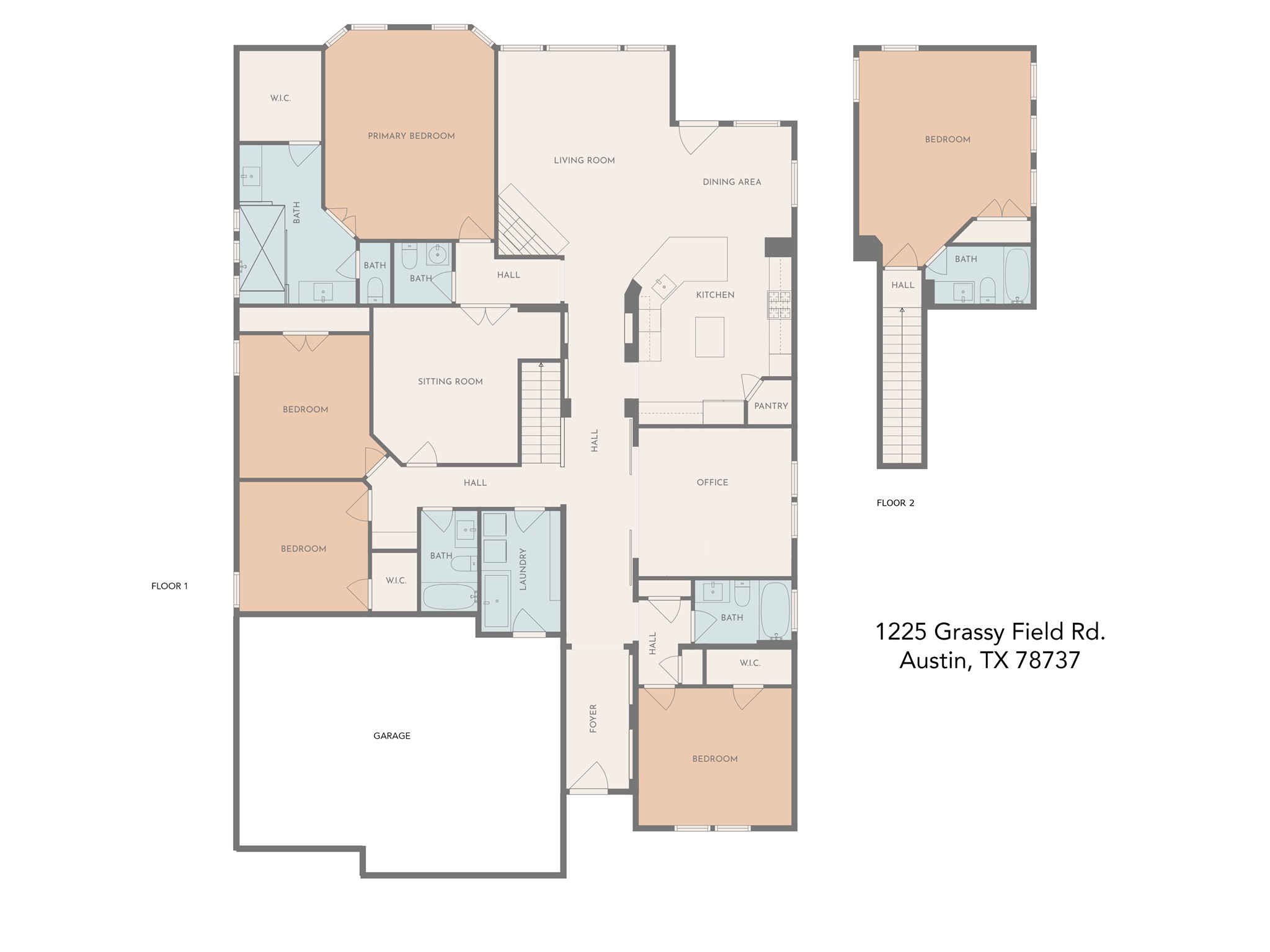 1225 Grassy Field Road Austin, TX 78737 - Photo 40 of 40 Home floor plan