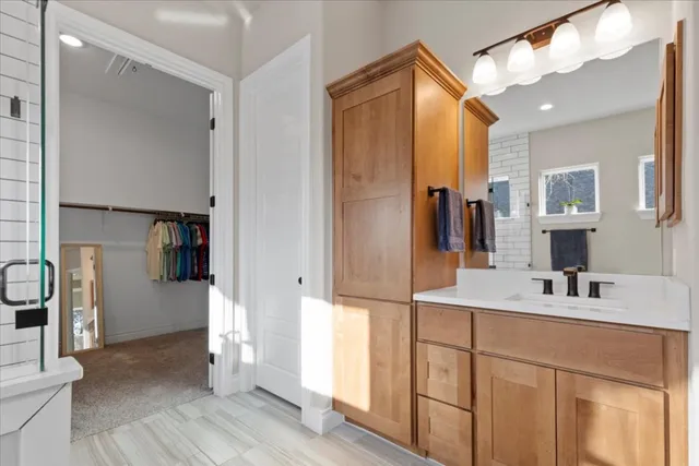 a car parked in a room with a window