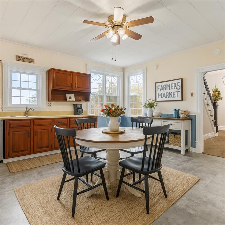 272 Shaffer Road Beaver Falls, PA 15010 - Photo 12 of 38 a view of a dining room with furniture and a chandelier