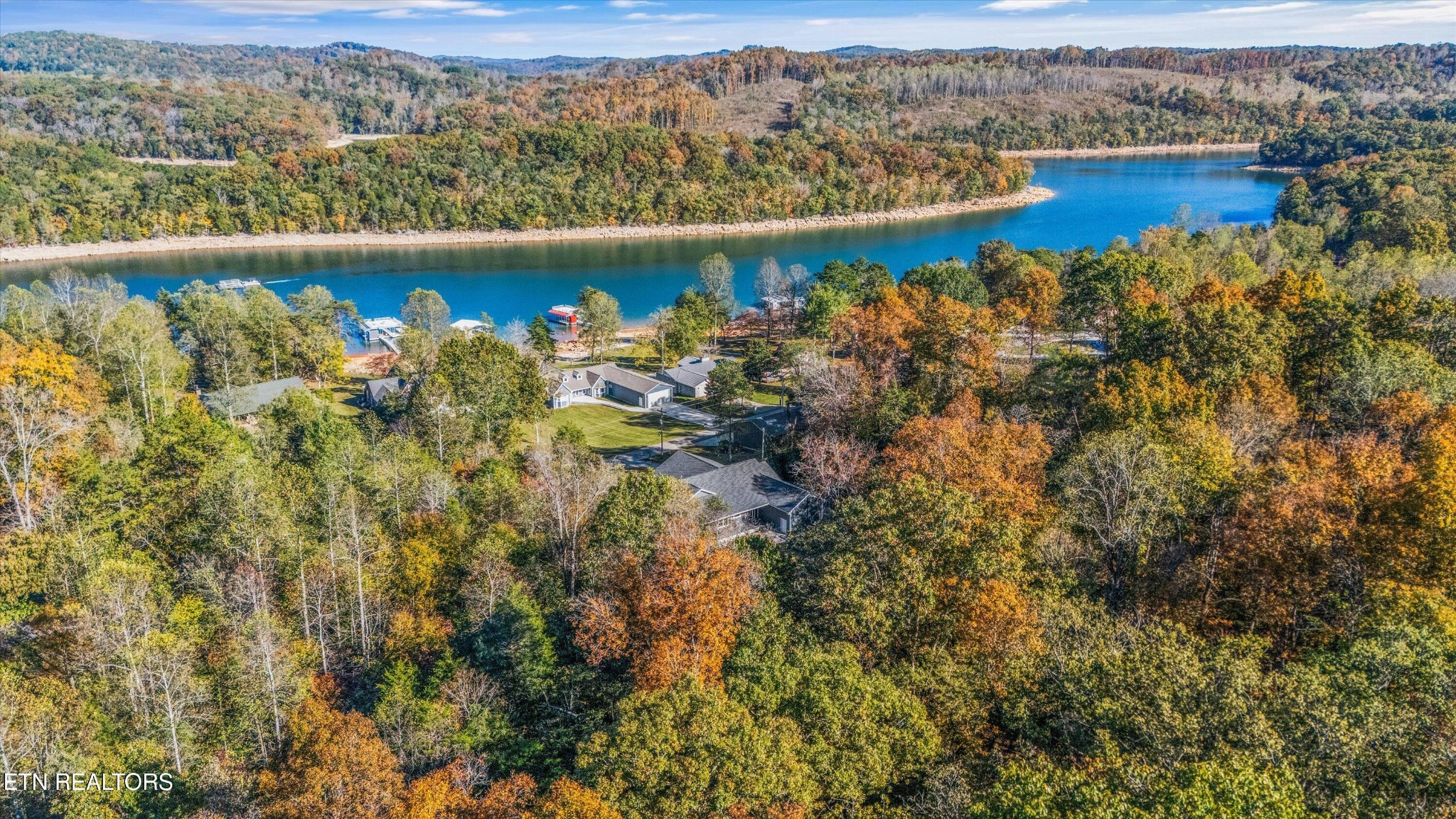 620 East Norris Point Road La Follette, TN 37766 - Photo 43 of 48 view of a lake with mountains in the background