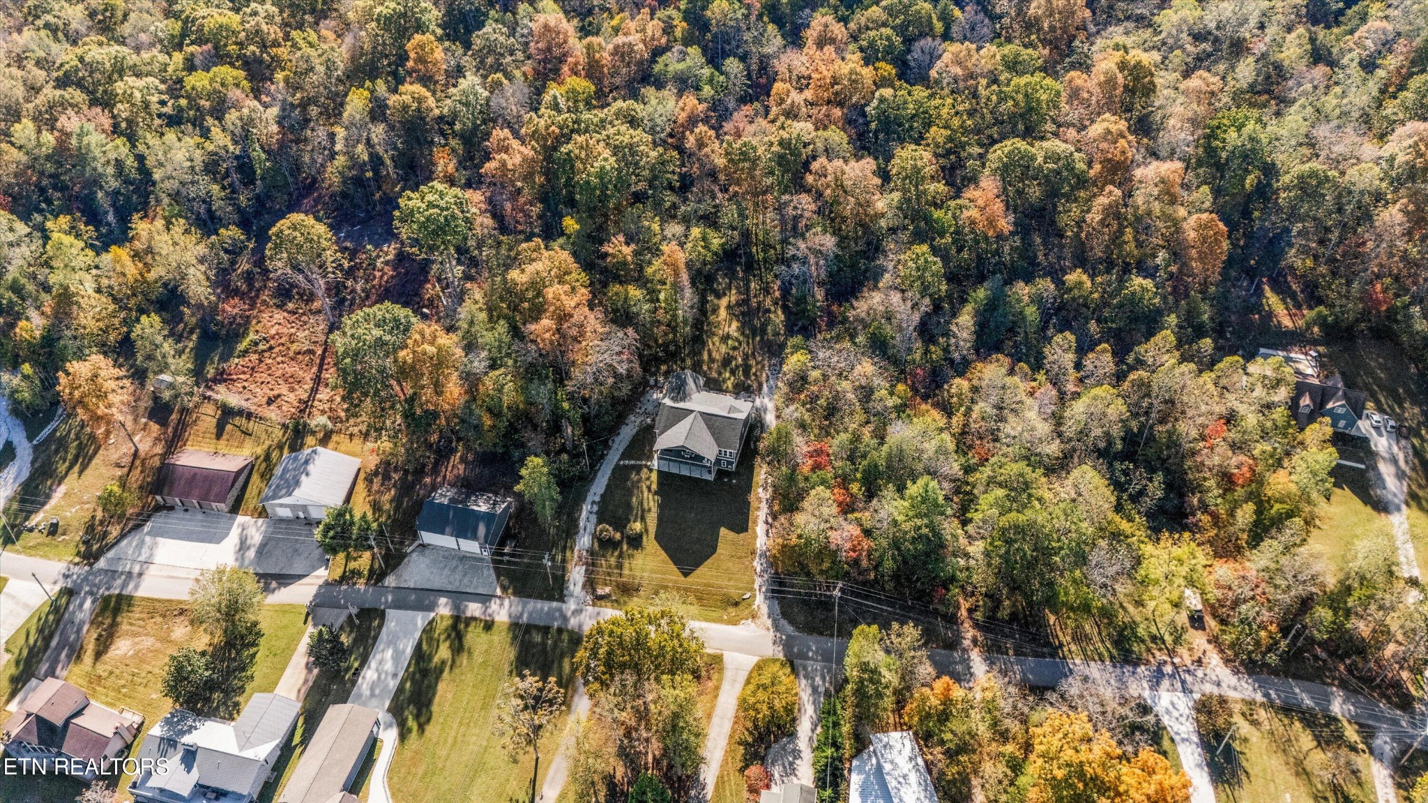 620 East Norris Point Road La Follette, TN 37766 - Photo 8 of 48 an aerial view of residential house with parking space