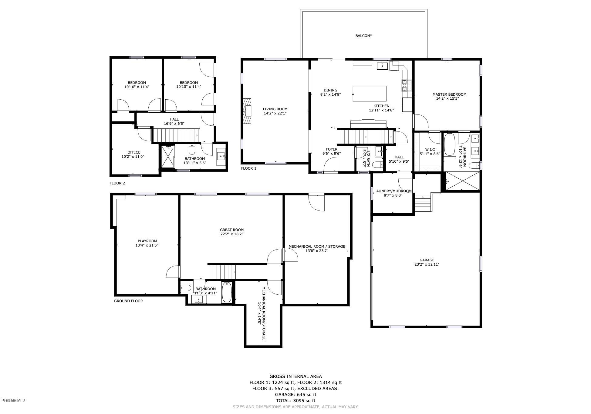205 Main Road Monterey, MA 01245 - Photo 22 of 25 a picture of a floor plan