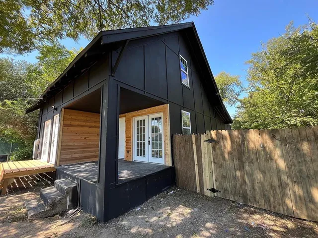 a front view of a house