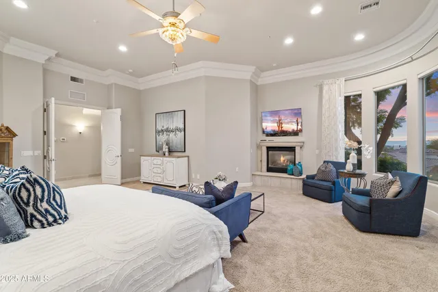 a view of a lake from a balcony