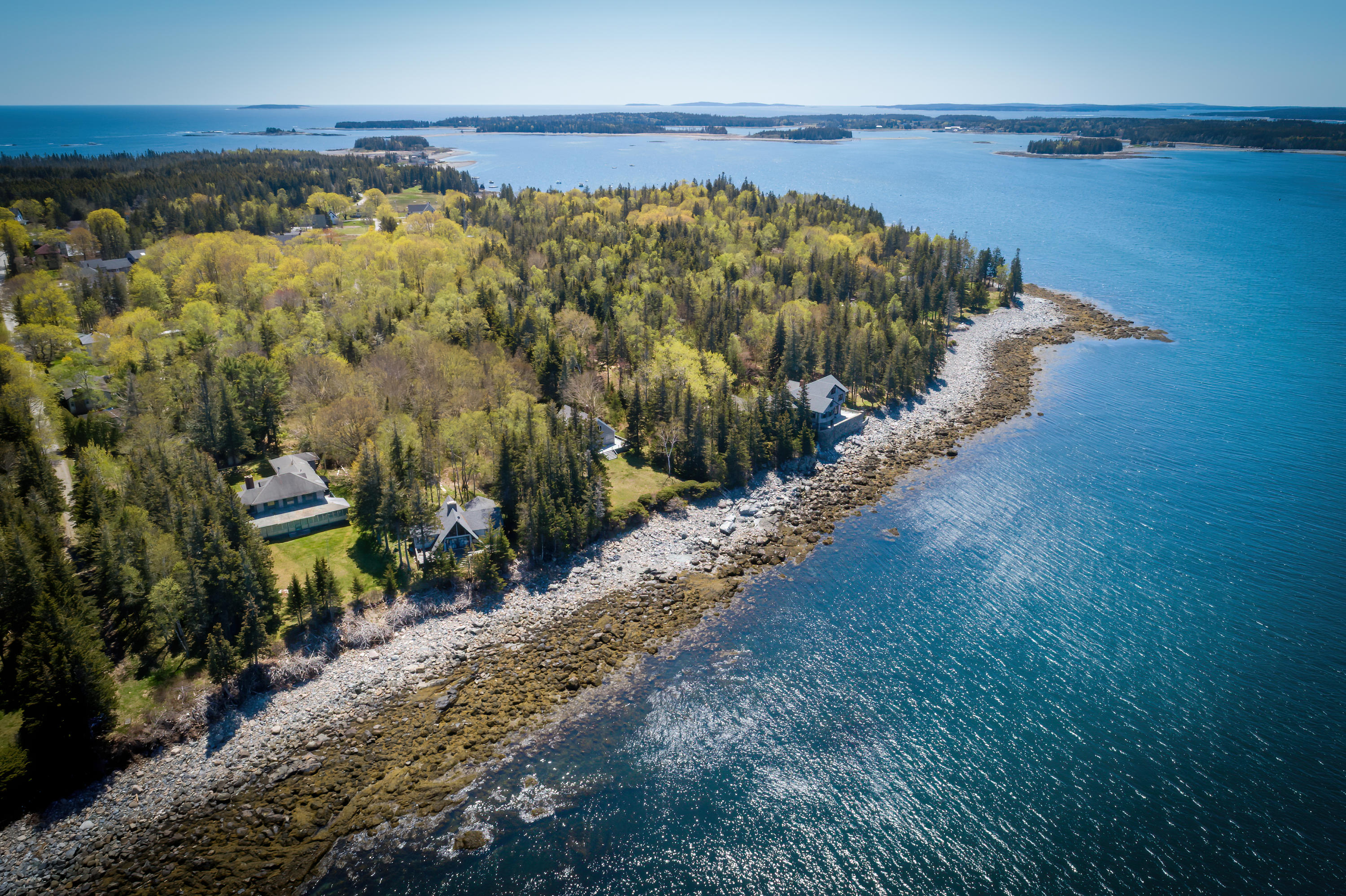 56 Mosswood Road Cranberry Isles, ME 04646 - Photo 40 of 40 Mosswoodaerialwholebeach