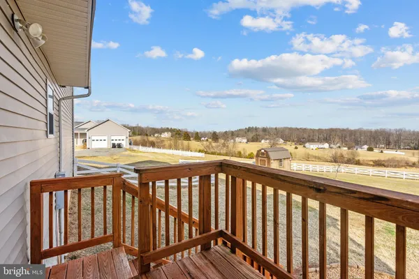 a view of city from a balcony