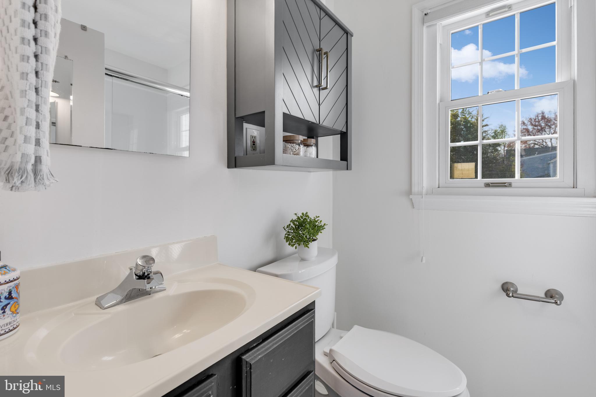314 Whitestone Road Silver Spring, MD 20901 - Photo 17 of 35 a bathroom with a sink a toilet and mirror