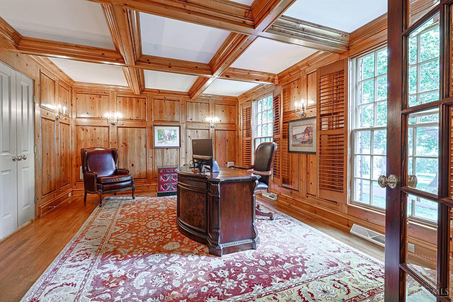 8205 Kroger Farm Road Cincinnati, OH 45243 - Photo 17 of 76 Office with Beautiful Millwork and French Doors