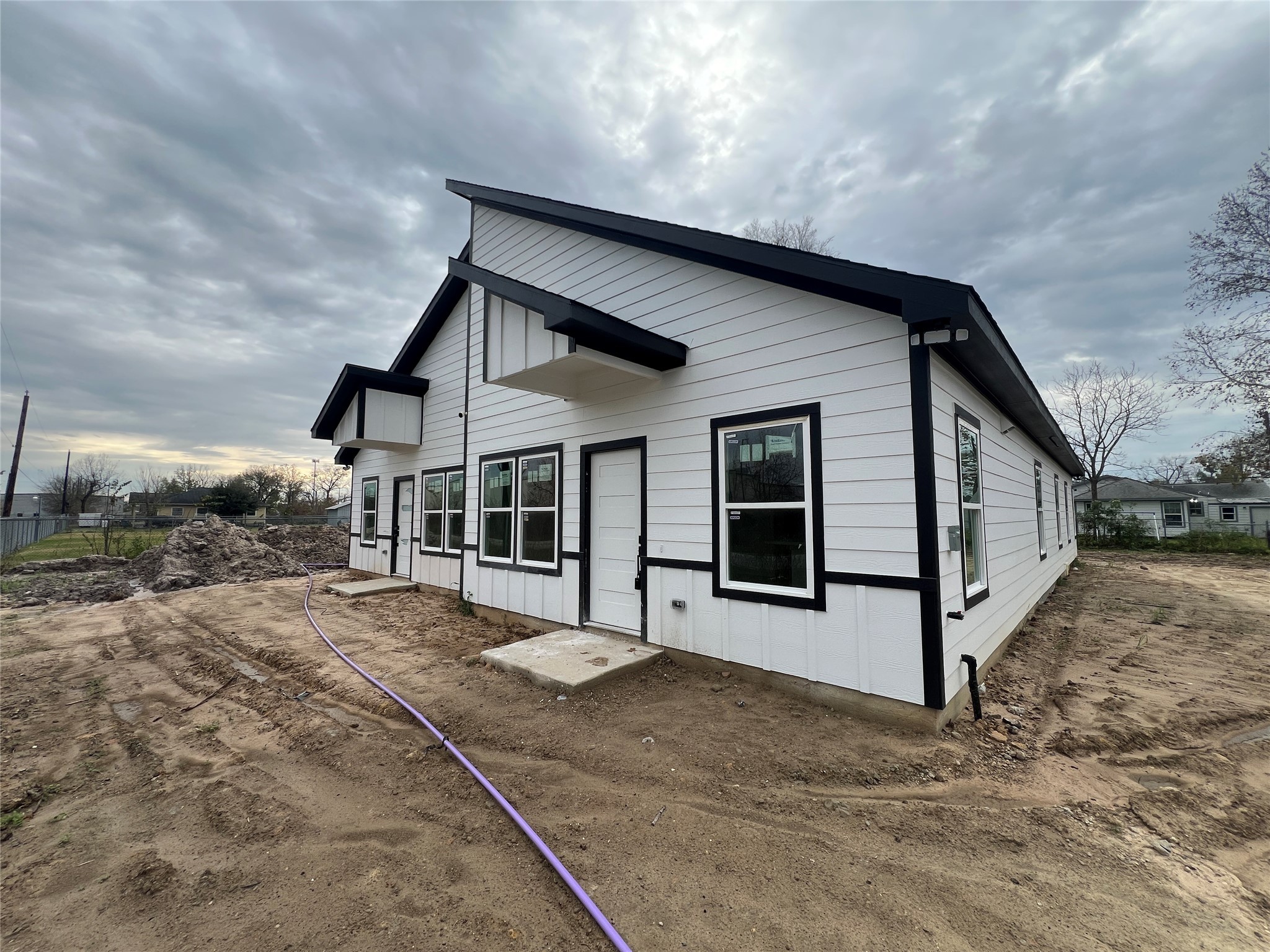 a front view of a house with a porch