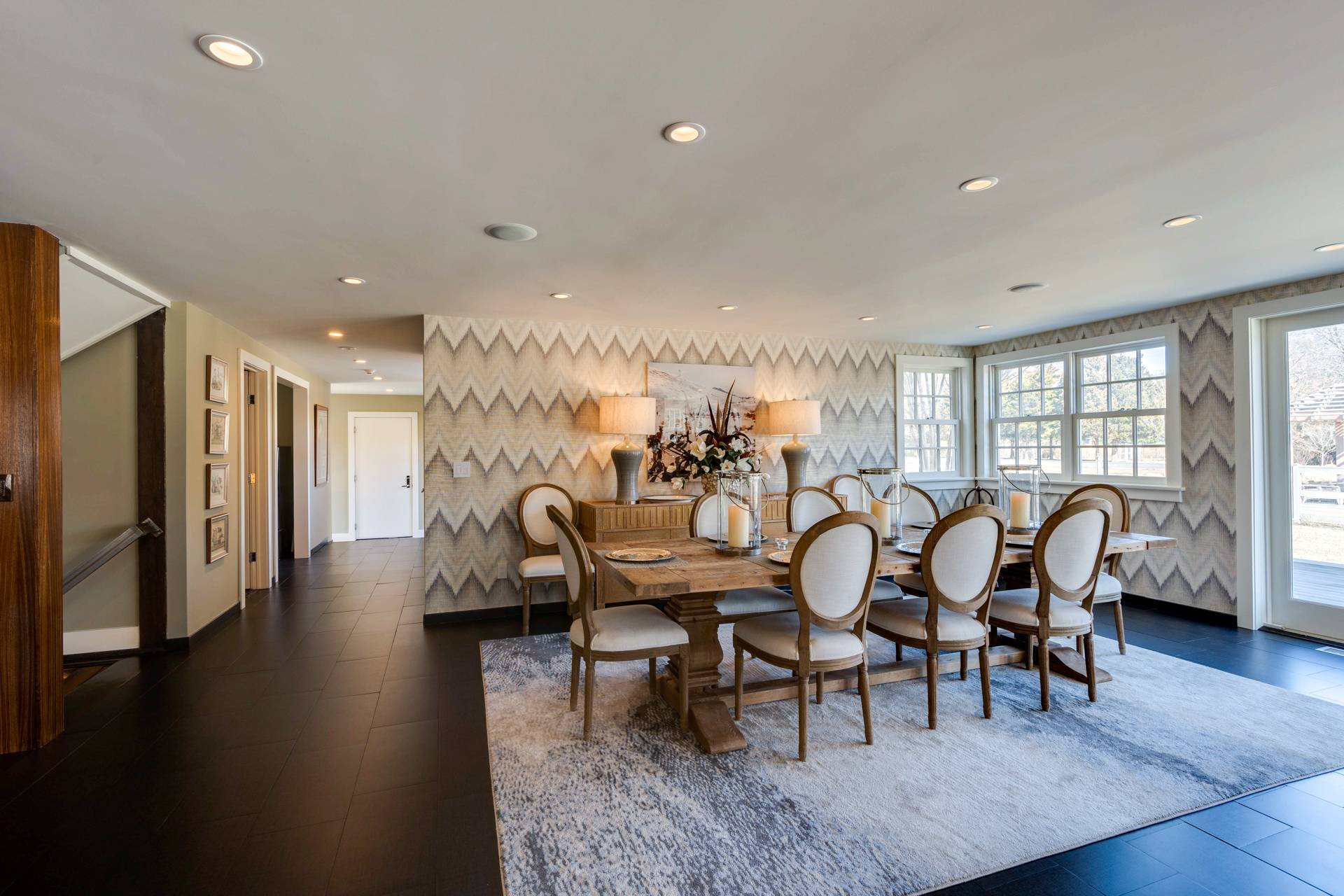 274 Ferry Road Sag Harbor, NY 11963 - Photo 18 of 50 a view of a a dining room with furniture window and wooden floor