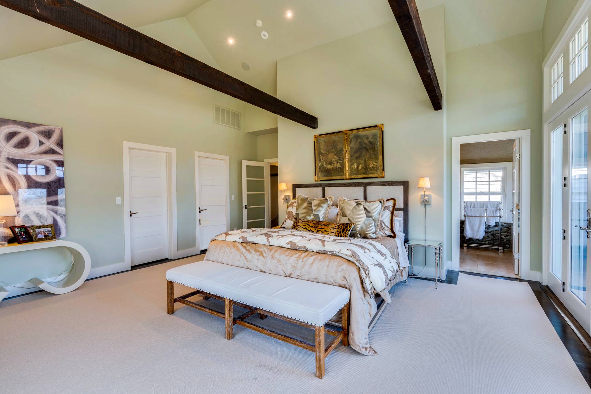 274 Ferry Road Sag Harbor, NY 11963 - Photo 29 of 50 a bed room with a bed and a couch