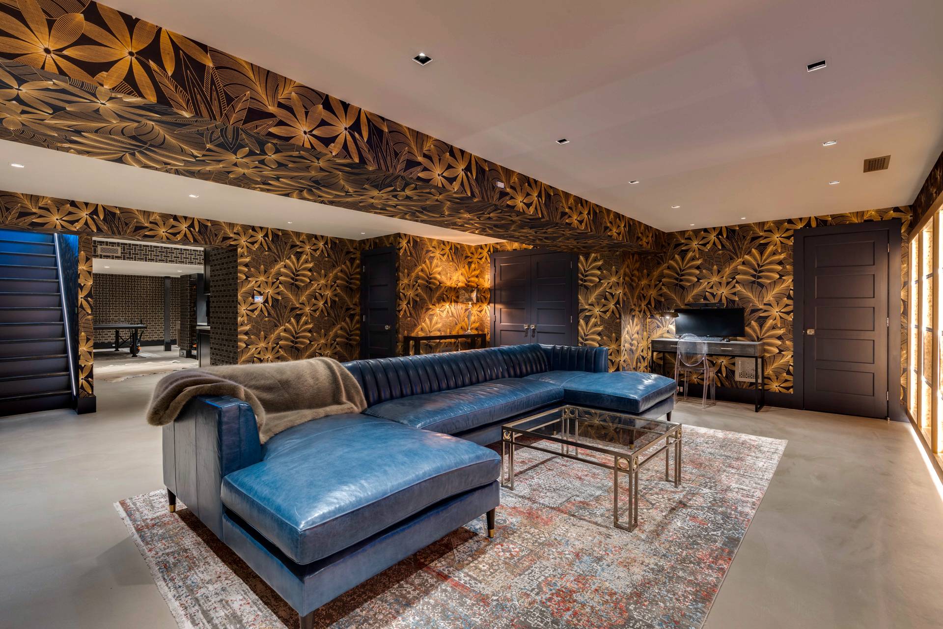 274 Ferry Road Sag Harbor, NY 11963 - Photo 39 of 50 a living room with furniture and a fireplace