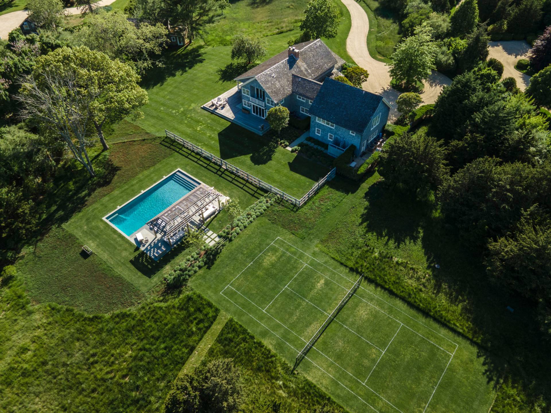 274 Ferry Road Sag Harbor, NY 11963 - Photo 7 of 50 an aerial view of a house