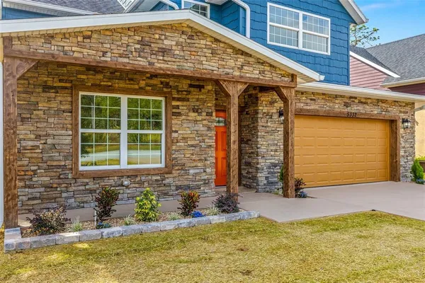 a front view of a house