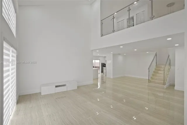 a view of a livingroom with a furniture