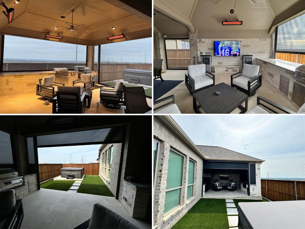 118 Alamito Road Rhome, TX 76078 - Photo 28 of 37 a view of living room with furniture and fireplace