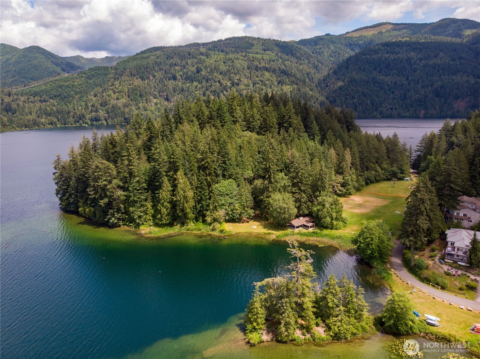 45 Cascade Lane Bellingham, WA 98229 - Photo 40 of 40 a view of a lake with a mountain in the background
