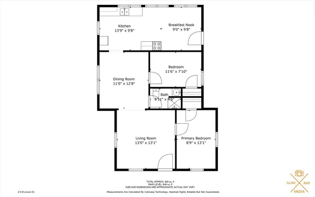$168,500 | 413 East Lincoln Street, Monticello, IL 61856