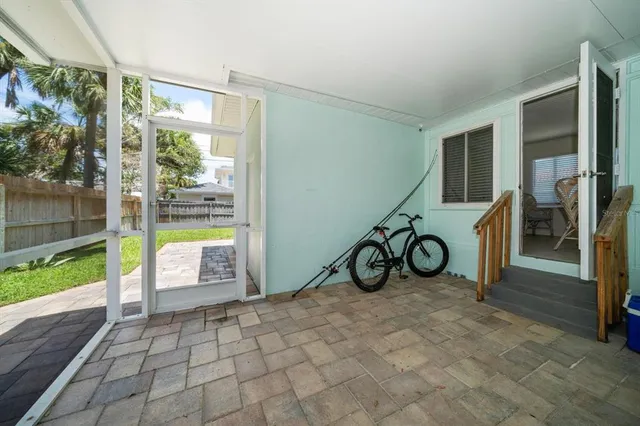 a house view with a seating space