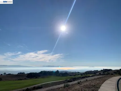 a aerial view of a house with a patio