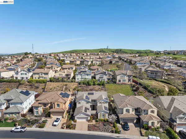 an aerial view of multiple house