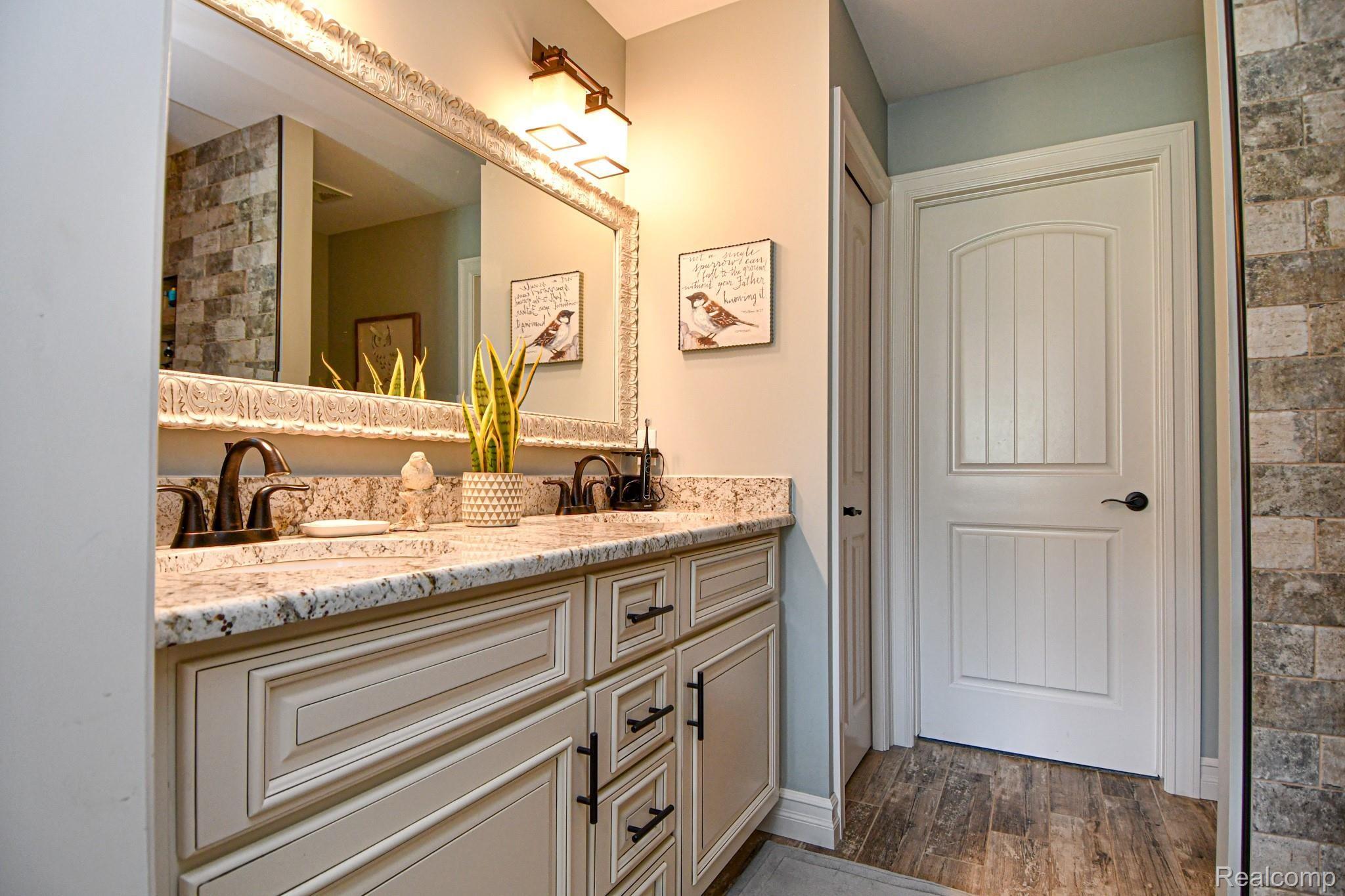10122 Bennett Lake Road Fenton, MI 48430 - Photo 33 of 56 Master Bathroom with Double Vanity and Walk in Closet