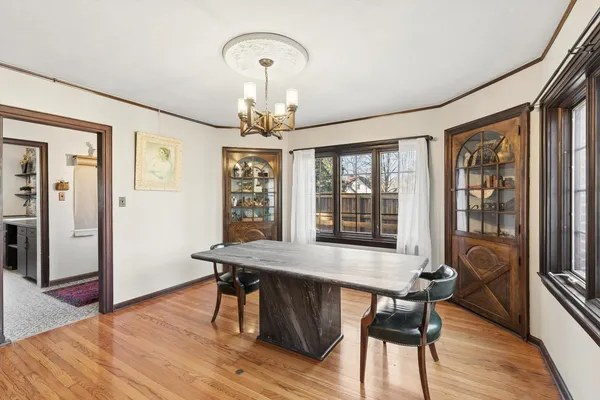 a view of livingroom with furniture and wooden floor