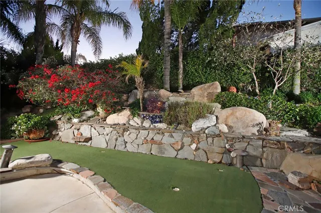a view of a table and chairs in patio