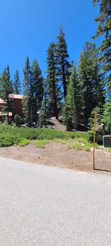 a wooden bench with a yard