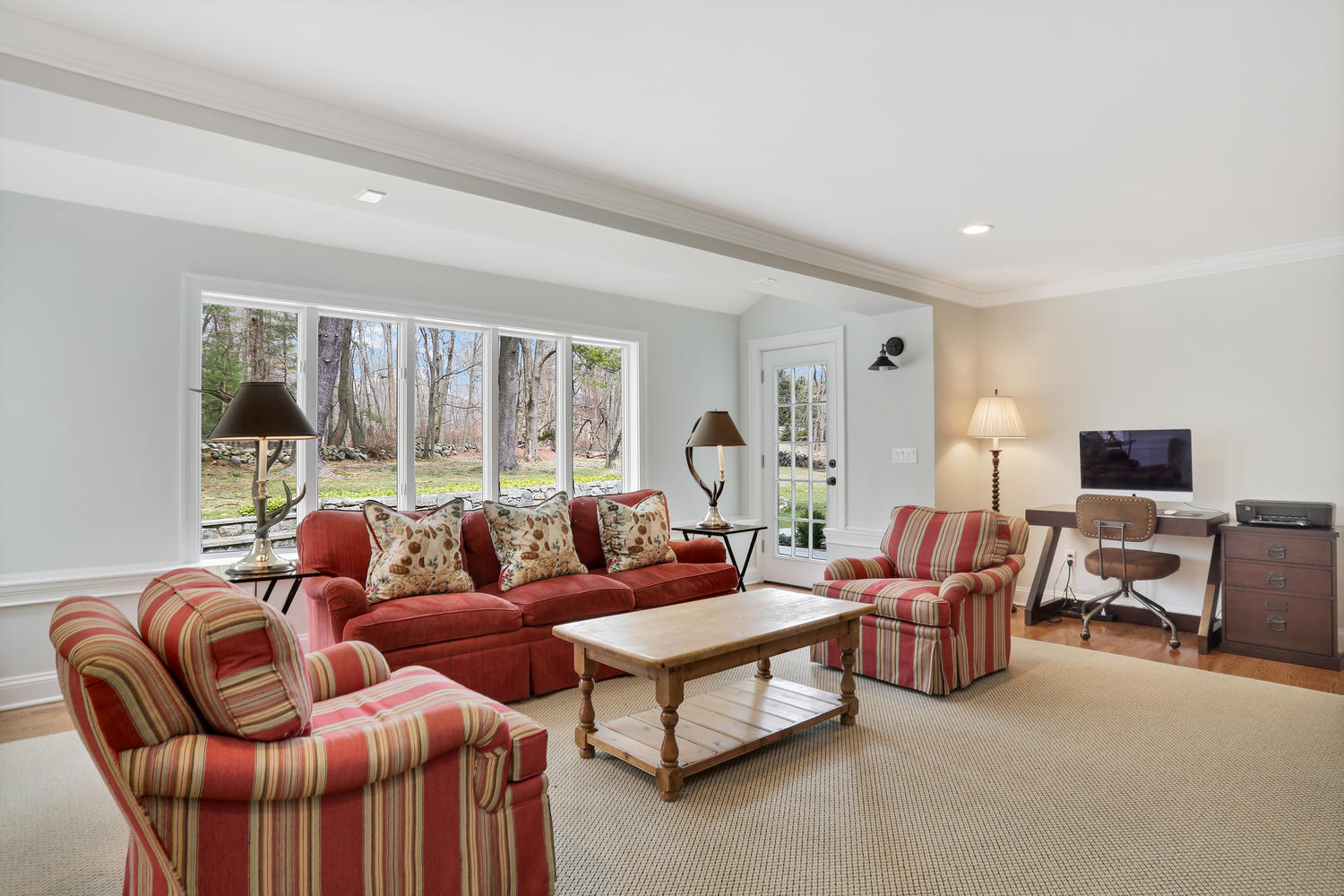 278 Davenport Ridge Road New Canaan, CT 06840 - Photo 13 of 31 a living room with furniture and a large window
