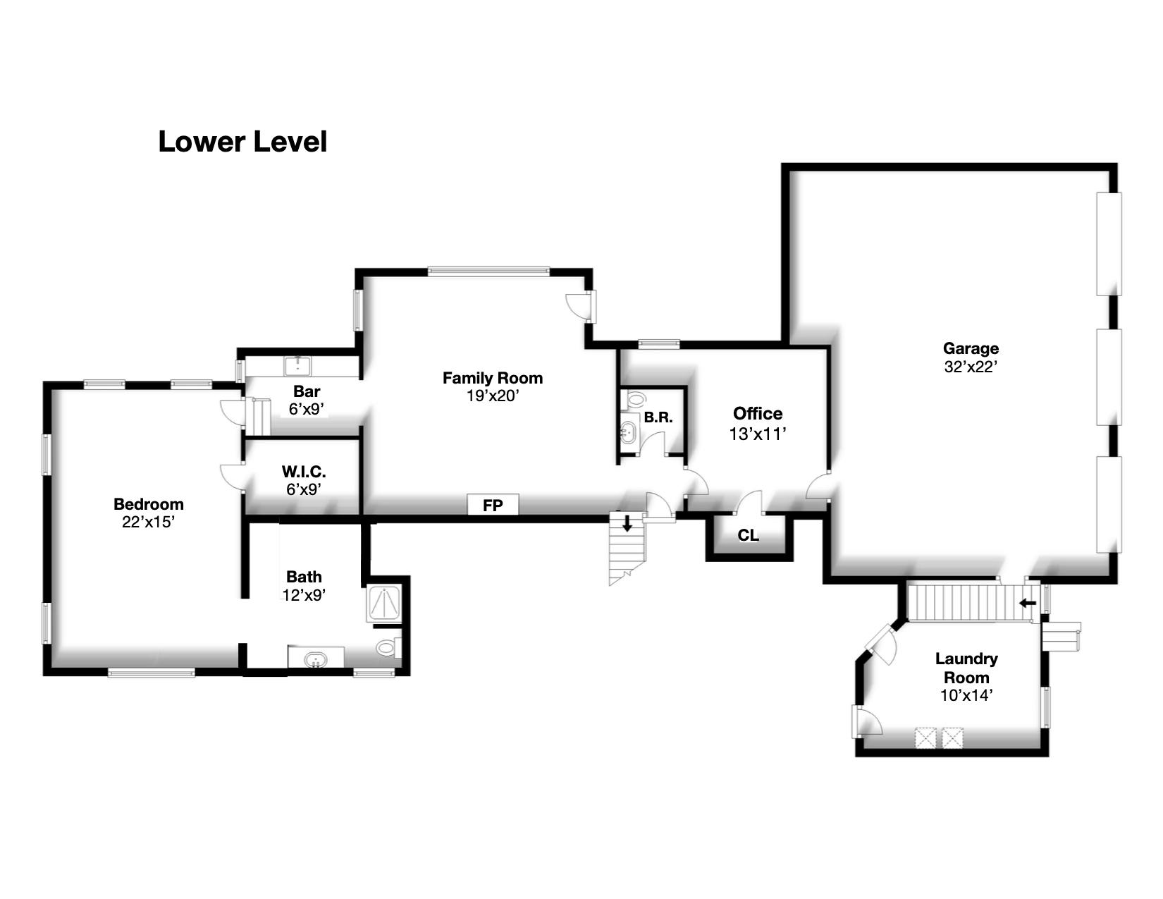 278 Davenport Ridge Road New Canaan, CT 06840 - Photo 30 of 31 a picture of a floor plan