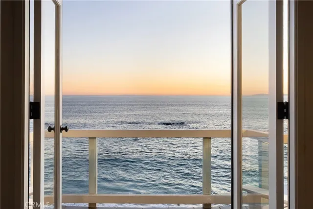 a view of ocean from a window