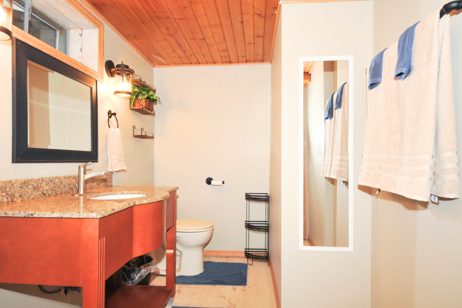 809 Longlane Road New Lenox, IL 60451 - Photo 17 of 22 a bathroom with a granite countertop sink toilet and shower
