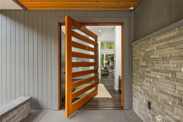 a view of front door