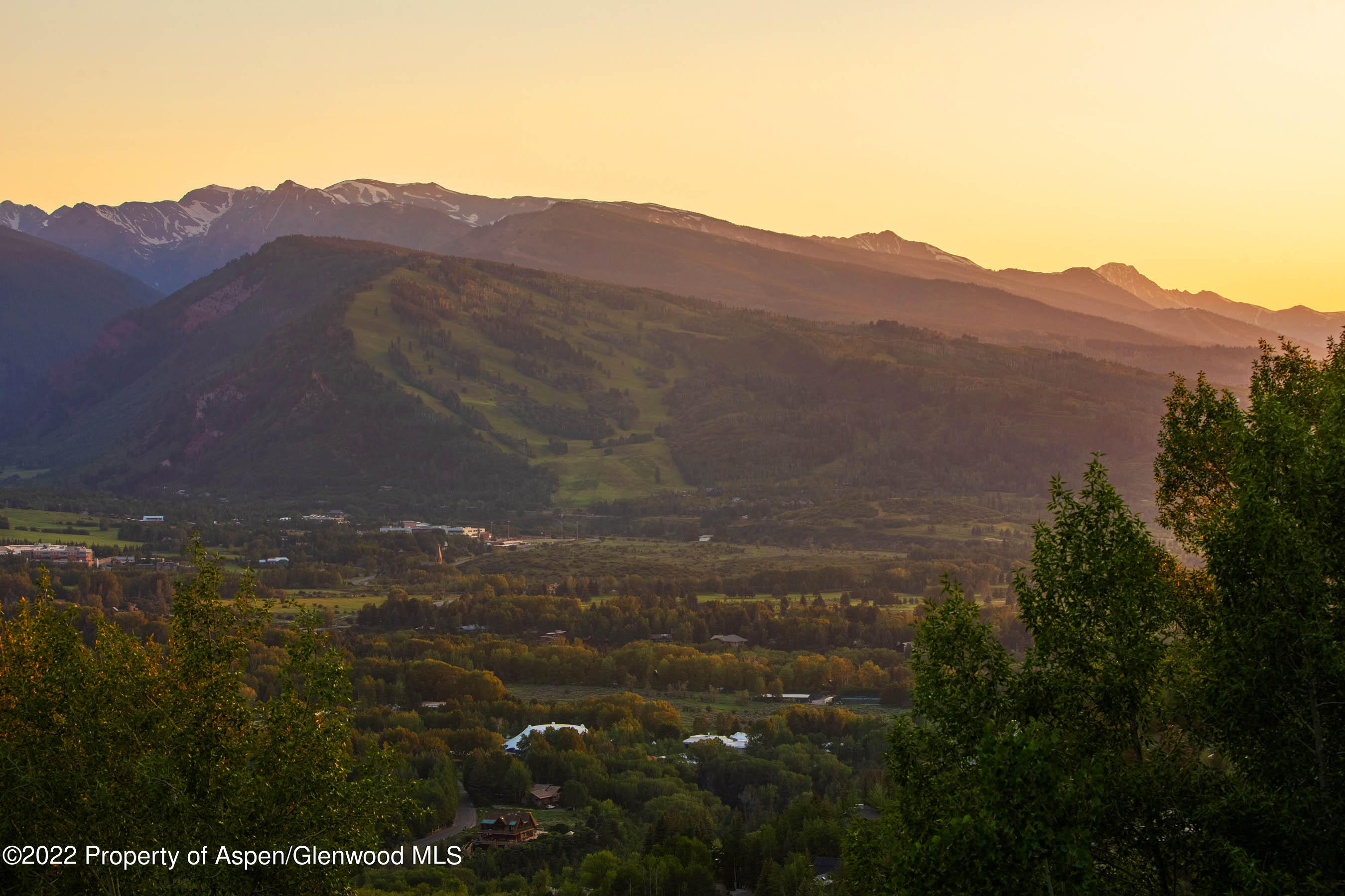 346 East Reds Road Aspen, CO 81612 - Photo 20 of 41 a view of a town with mountains in the background
