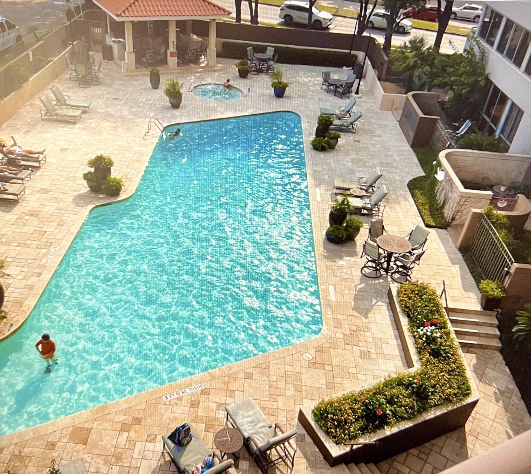 3525 Sage Road, Unit 402 Houston, TX 77056 - Photo 23 of 39 a view of swimming pool from a balcony