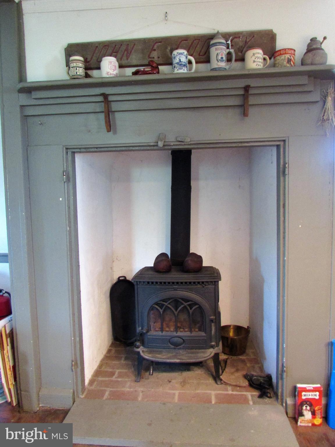 200 Bieber Mill Road Oley, PA 19547 - Photo 9 of 43 Kitchen Fireplace with Stove