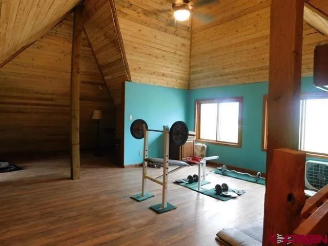 a view of a garden with a yard