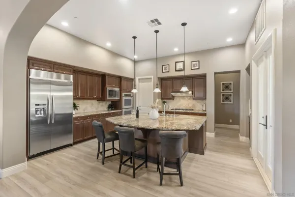 a view of city and mountain