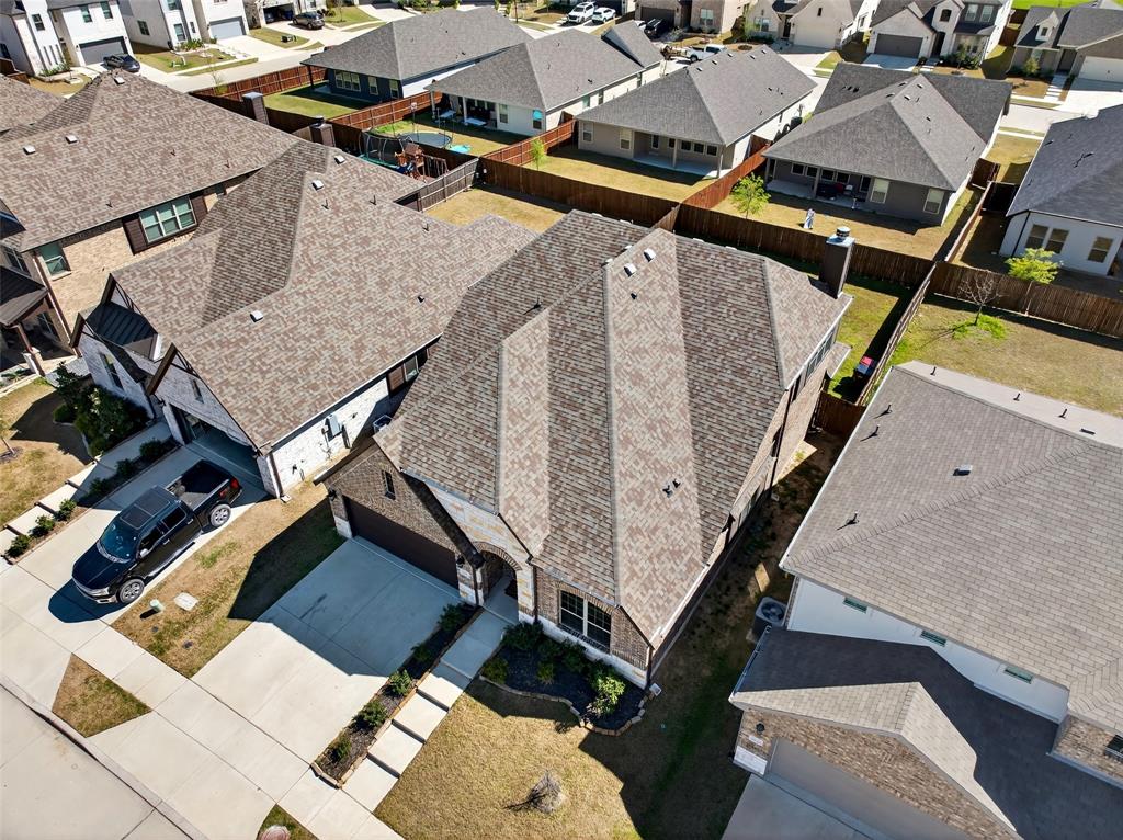 3245 Ribisl Lane Royse City, TX 75189 - Photo 31 of 39 an aerial view of a house with a garden