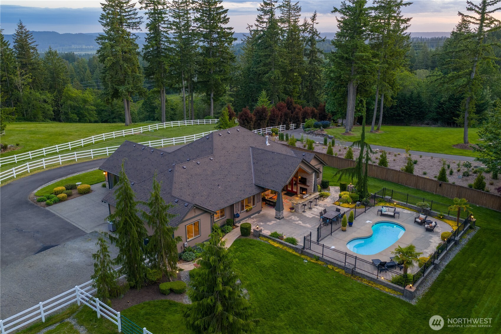 8211 Spada Road Snohomish, WA 98290 - Photo 29 of 35 an aerial view of a house with garden space and street view