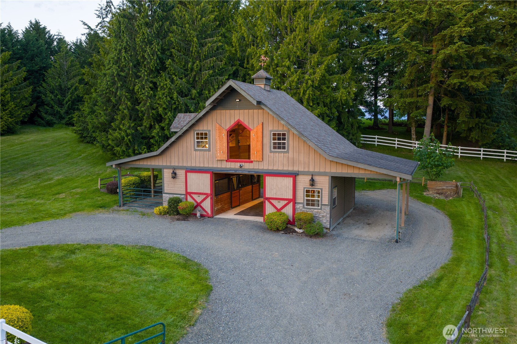 8211 Spada Road Snohomish, WA 98290 - Photo 31 of 35 a view of backyard with deck and outdoor seating