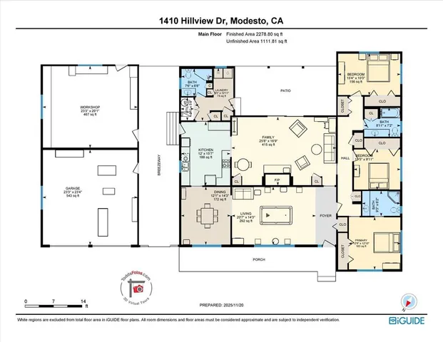 $625,000 | 1410 Hillview Drive, Modesto, CA 95351