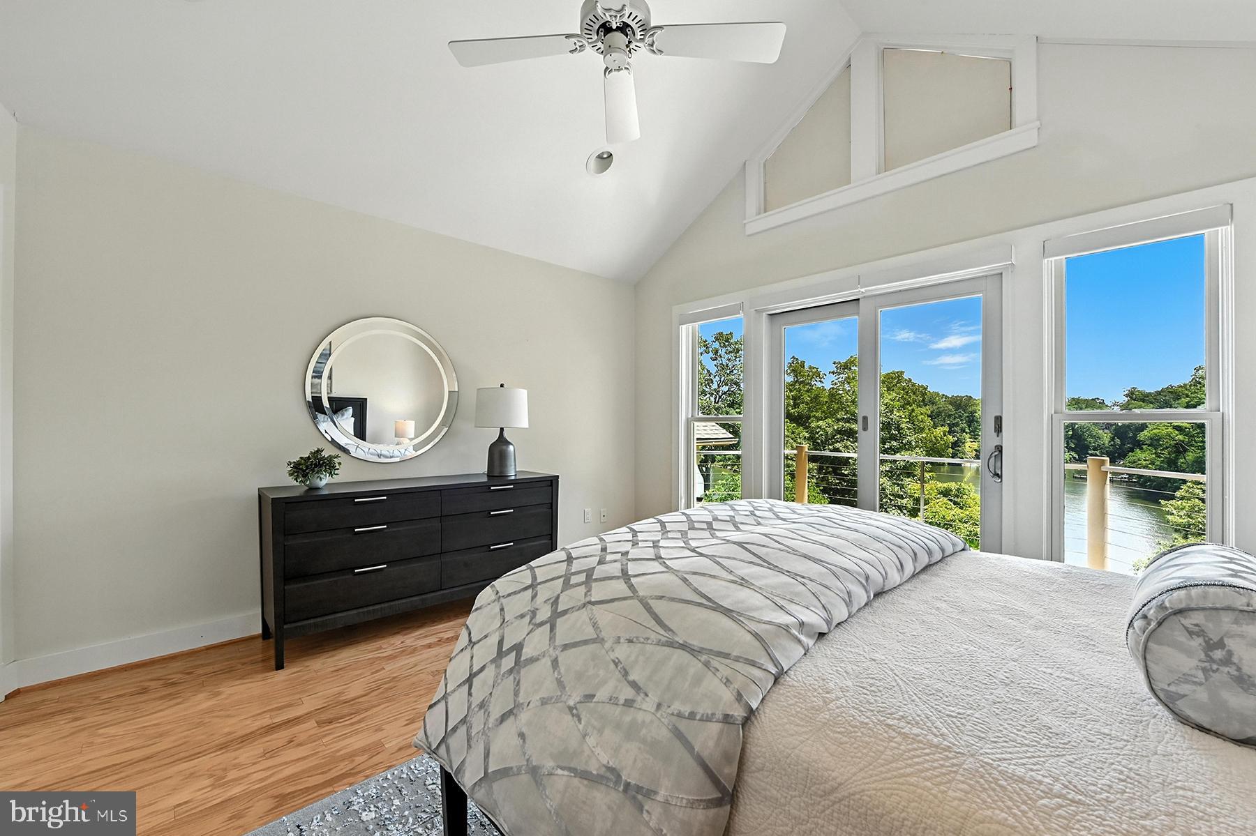 1715 Porters Hill Road Annapolis, MD 21401 - Photo 34 of 52 Bedroom #2 has vaulted ceiling and wood floors