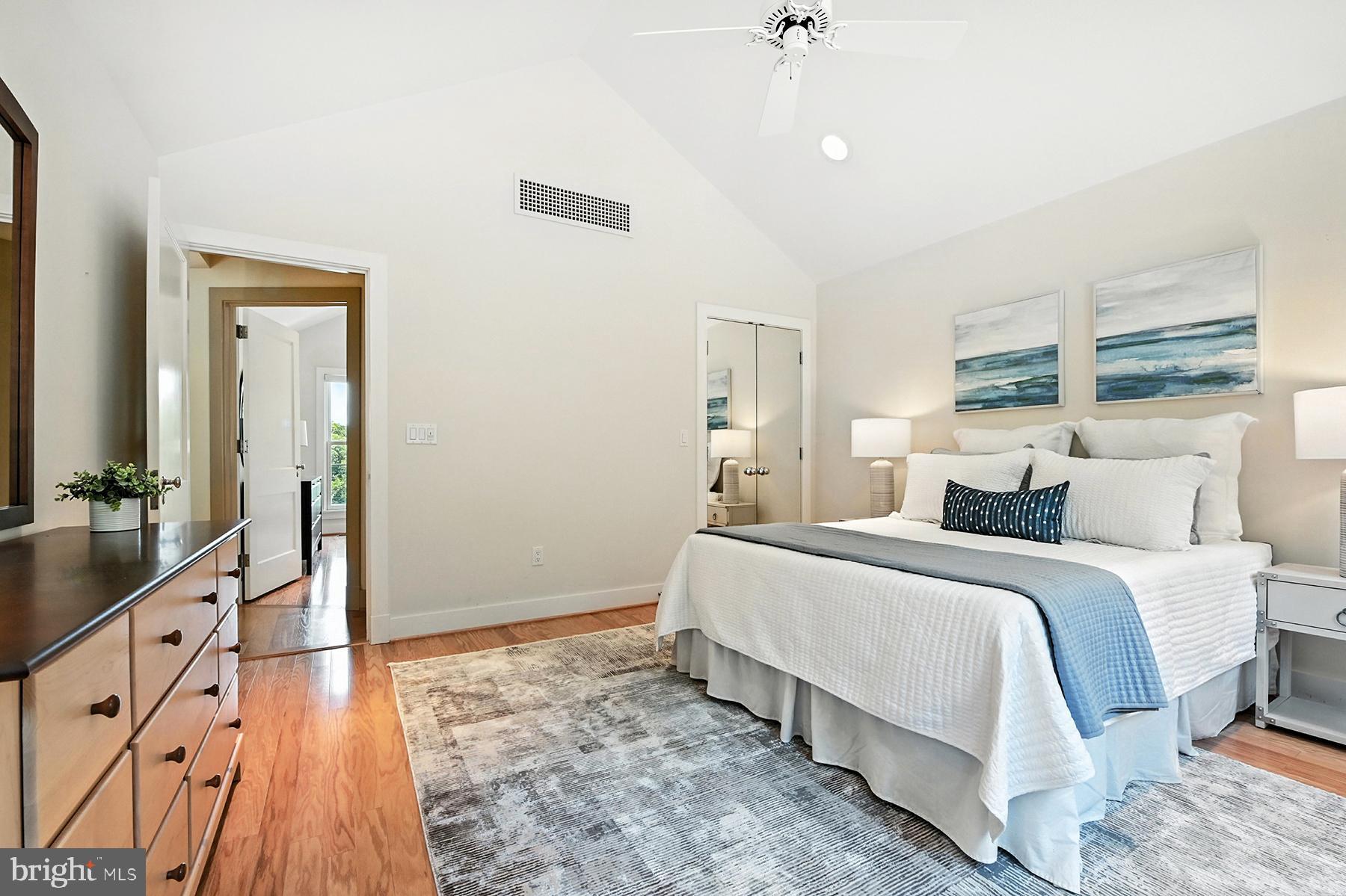 1715 Porters Hill Road Annapolis, MD 21401 - Photo 35 of 52 Bedroom #3 has wood floors & vaulted ceiling
