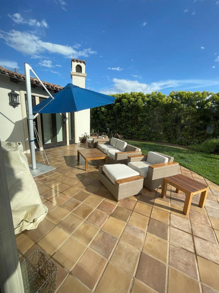 7029 Las Colinas Rancho Santa Fe, CA 92067 - Photo 10 of 10 a outdoor space with patio lots of furniture and mountain view
