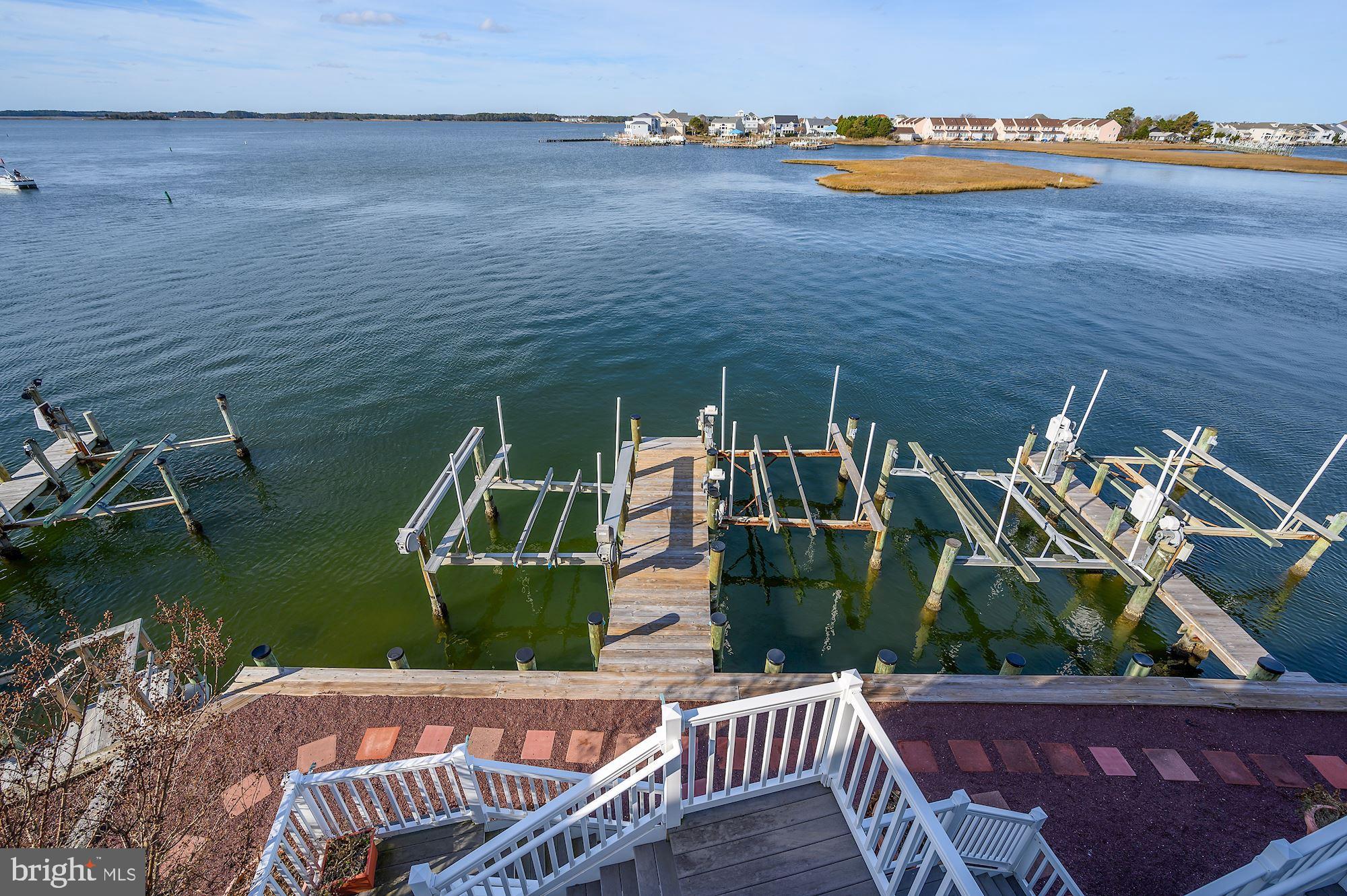 724 South Surf Road, Unit 1 Ocean City, MD 21842 - Photo 23 of 30 Private Pier & View from Upper Deck