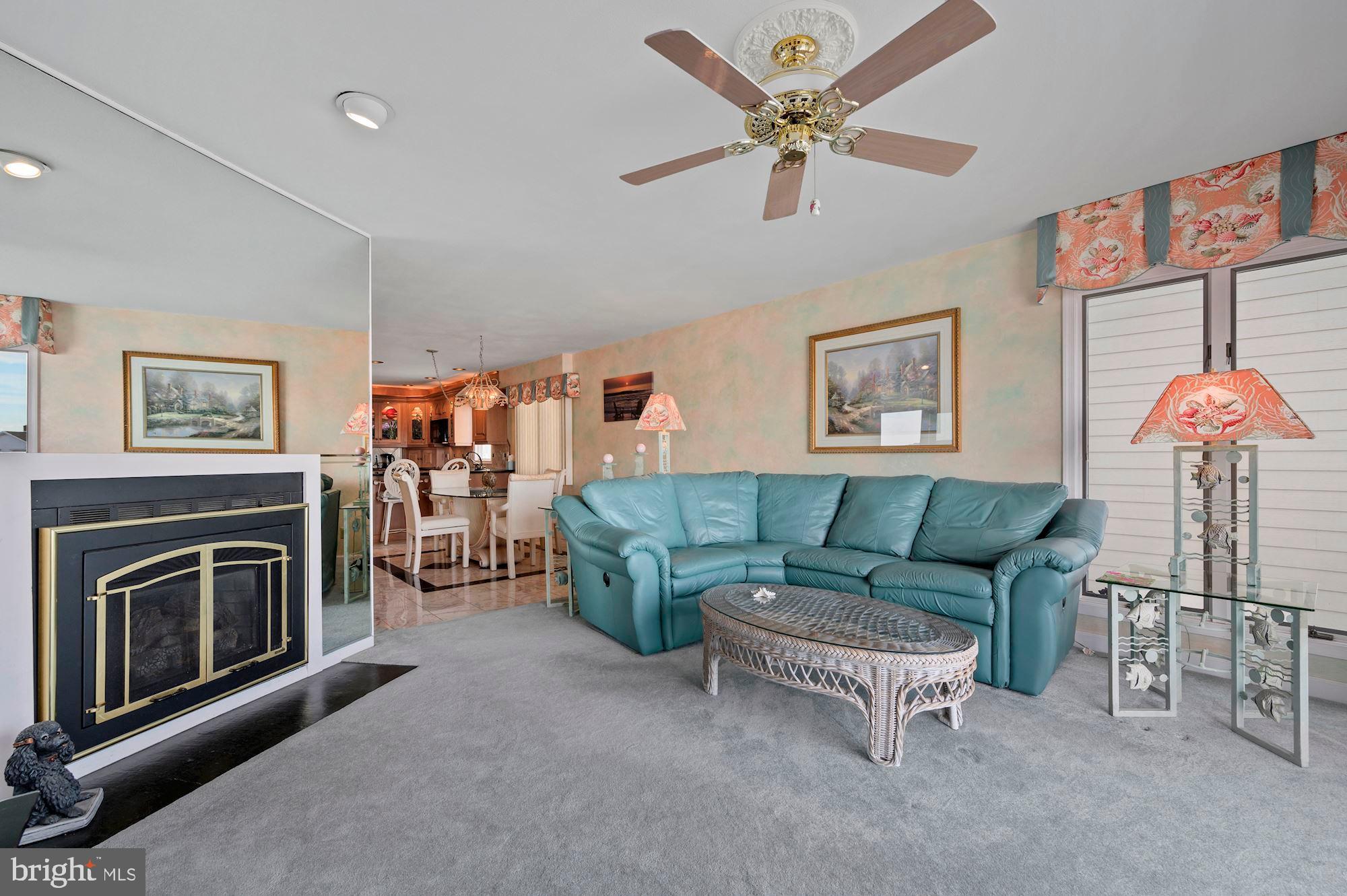 724 South Surf Road, Unit 1 Ocean City, MD 21842 - Photo 8 of 30 Family Room and Gas Fireplace