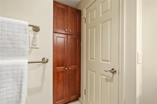 a view of bathroom with a shower