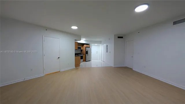 a view of an empty room